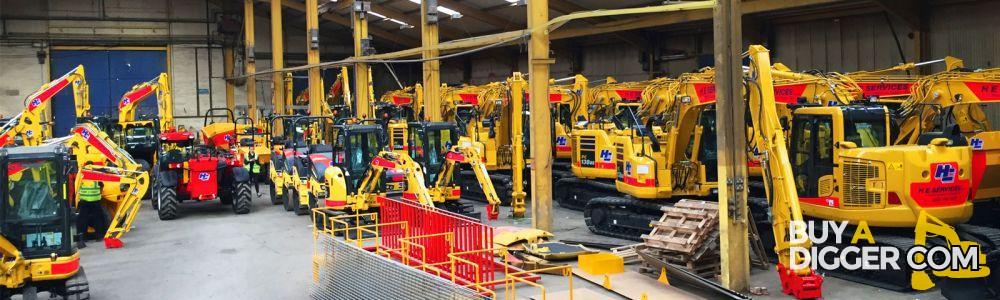 Used Construction Machinery in warehouse